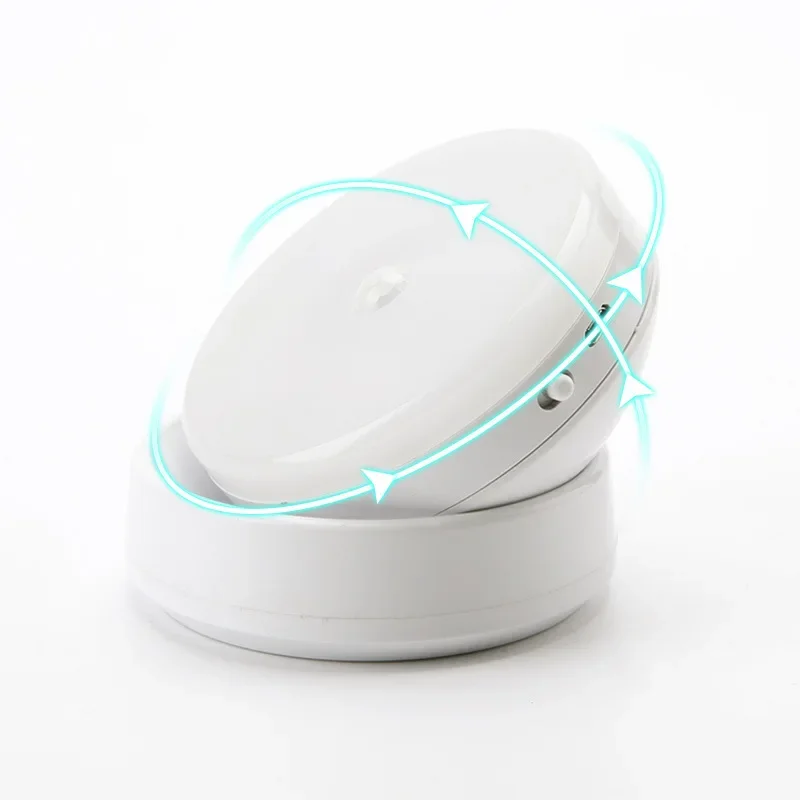 Night Lamp With Motion Sensor Night Light Rechargeable USB Led Rotatable Magnet For Bedroom Bedside Table Cabinet Decor