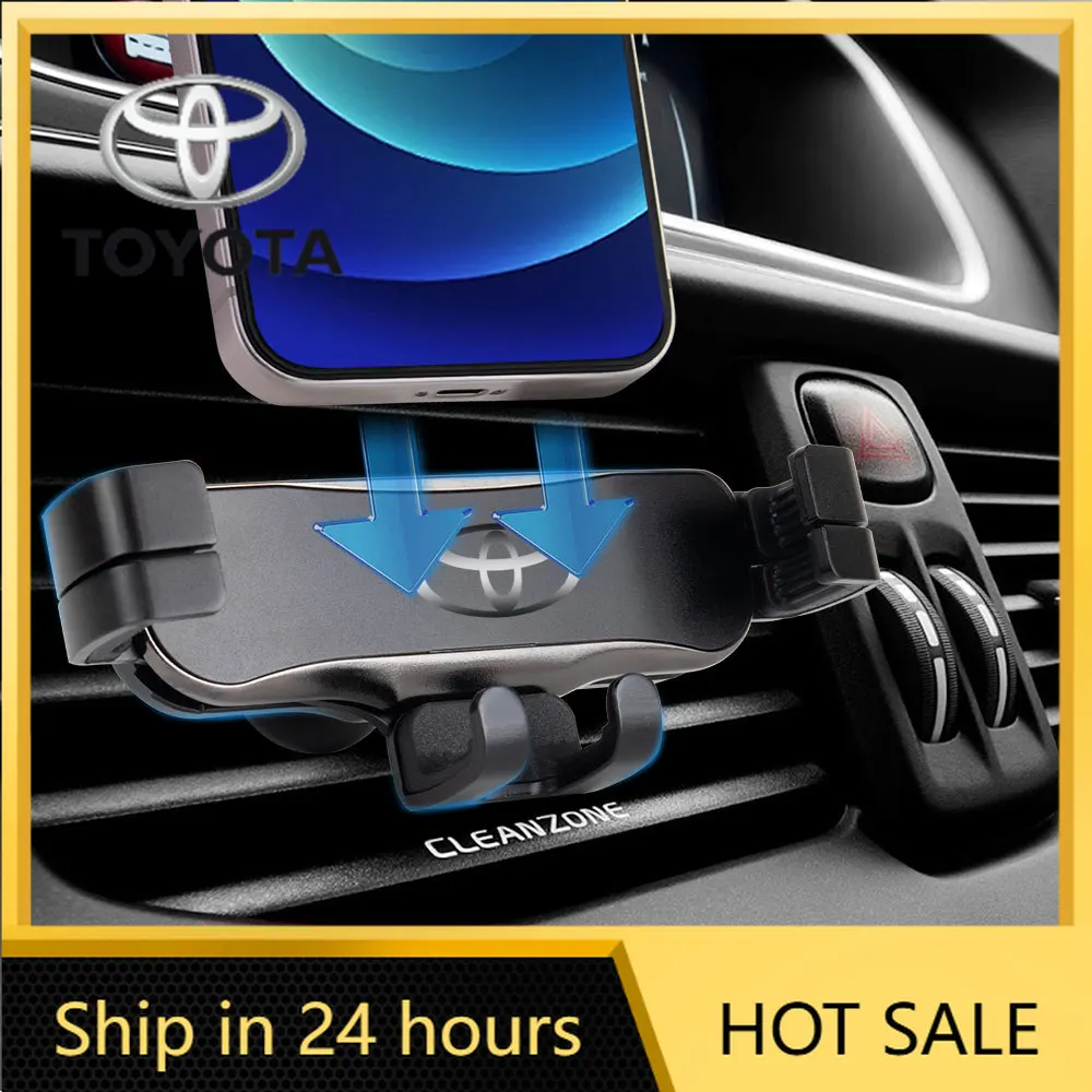 

Наклейки для автомобиля Toyota 2026: Горячая новинка! Крепление-держатель для телефона на воздуховод, подставка для мобильного телефона, кронштейн для Toyota GR Sport Gazoo Racing