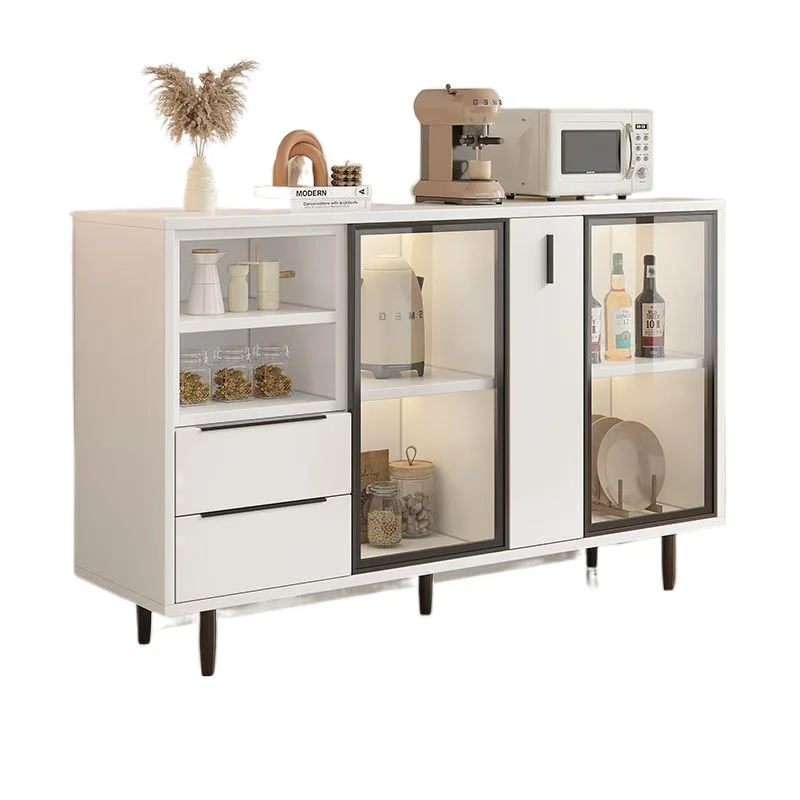 

Side cabinet simple modern wall mounted storage integrated side living room entrance cabinet solid wood