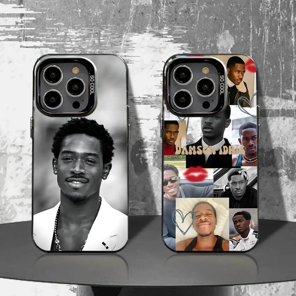 

D-Damson I-Idris Actor Phone Case For iPhone 16,15,14,13,12,11,Pro,XS,Max,Plus,Mini,SE4,E Black Matte Shockproof Cover