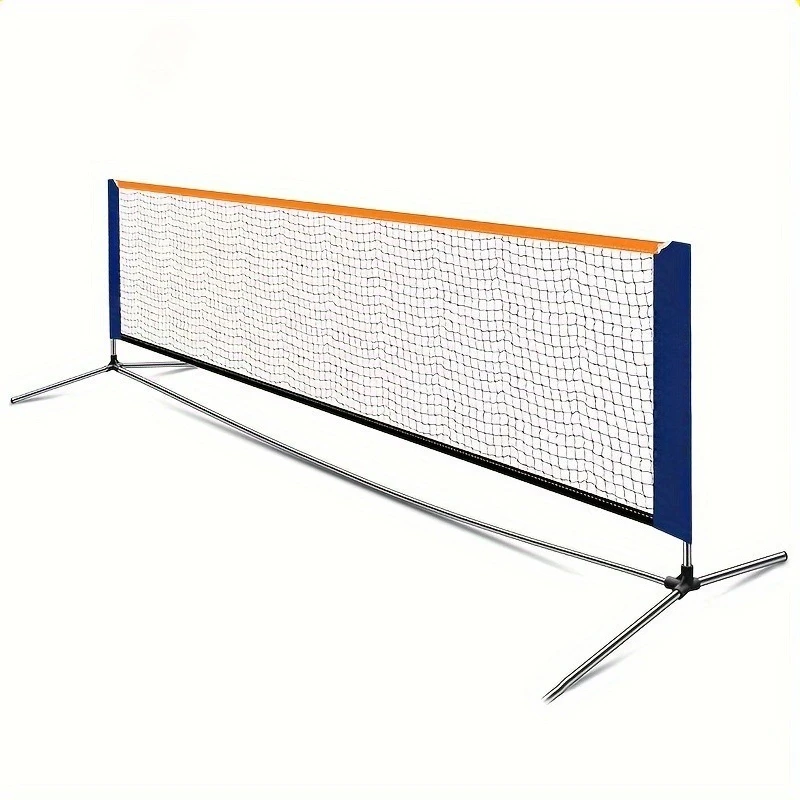 Portable Tennis Net,Stainless Steel Poles Badminton Net Set Adjustable Height Nylon Net with Carry Bag, for Kids Volleyball