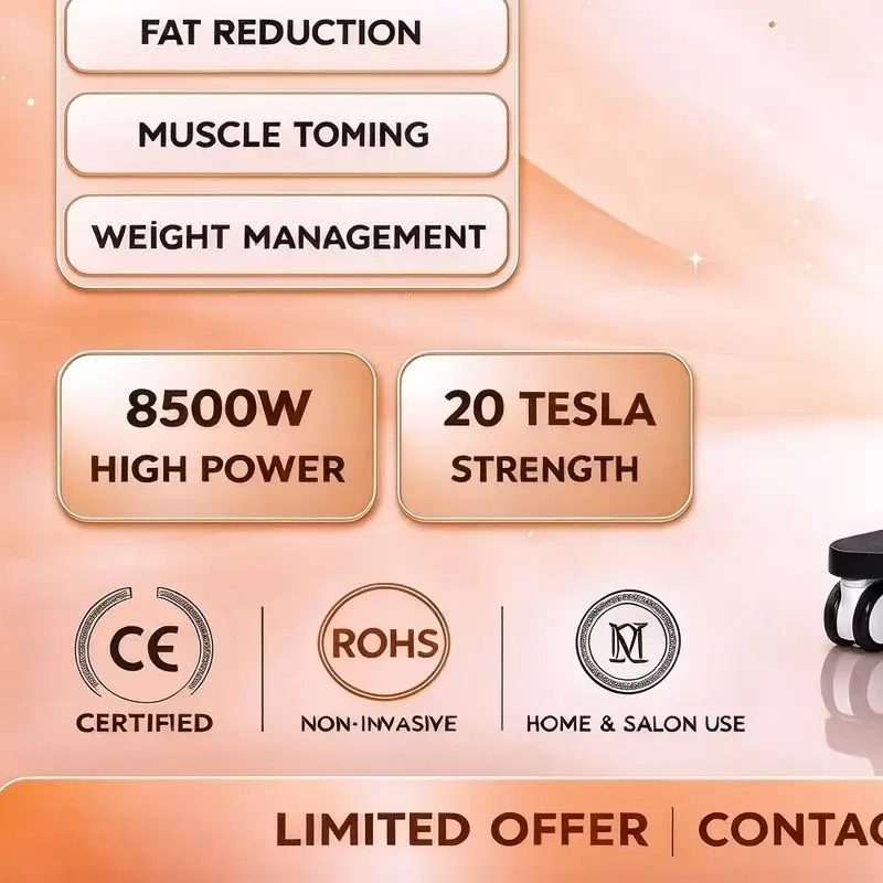 EMS Body Sculpting MYOslim Machine 8500W Sculpt Muscle Stimulation Abdominal Lift Hips Pad Fat Slimming Weight Loss Equipment