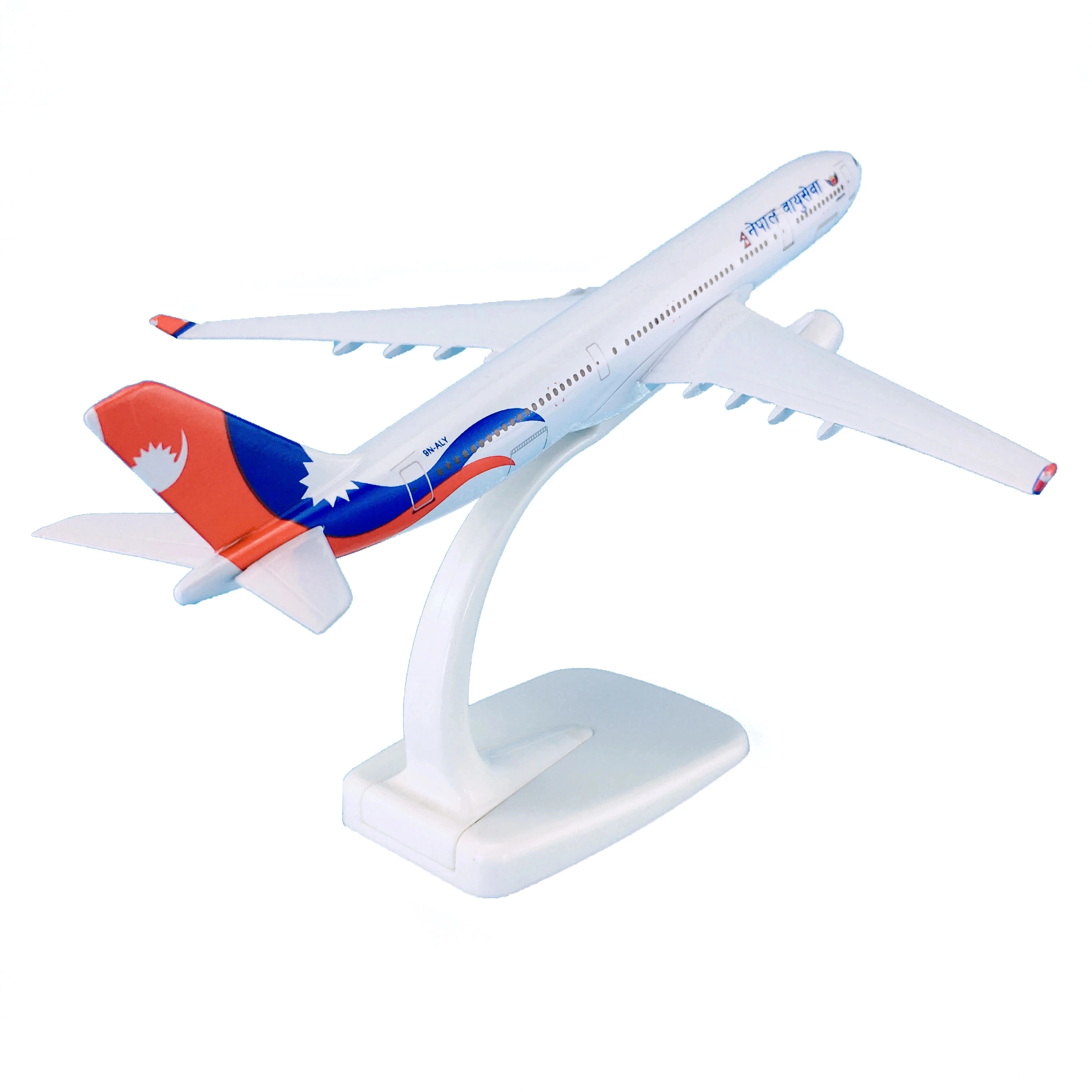 NEW 20cm Alloy Metal AIR Nepal Airlines Airbus 330 A330 Airplane Model Airways Plane Model Stand Diecast Aircraft Kids Gift Toys