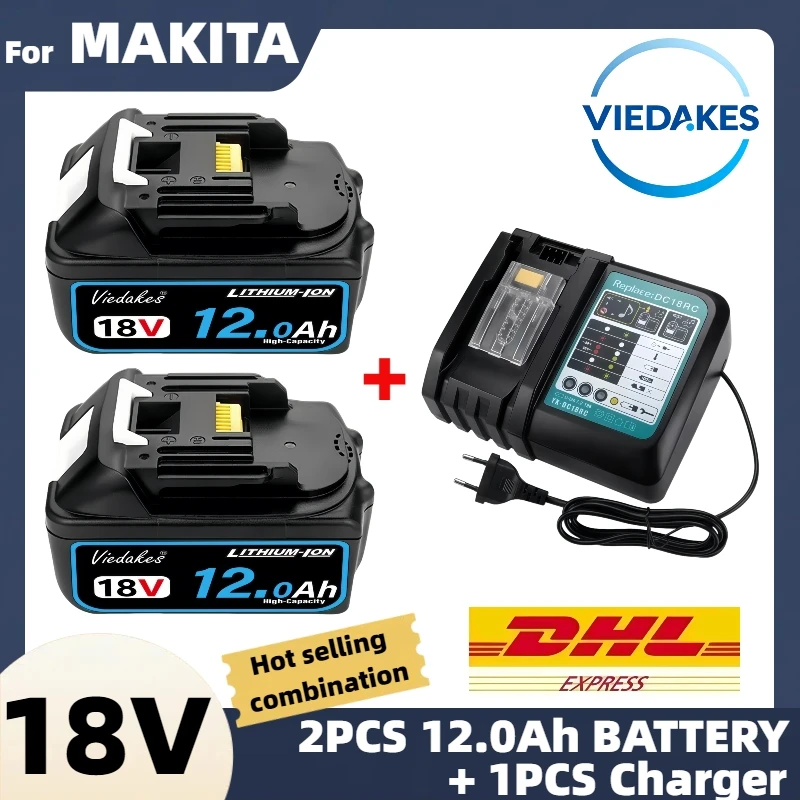 

▎For Makita 18V Battery ▎18v 12000mAh Rechargeable Lithium Ion battery for BL1850 BL1860B BL1890 LXT400 Power Tool Battery