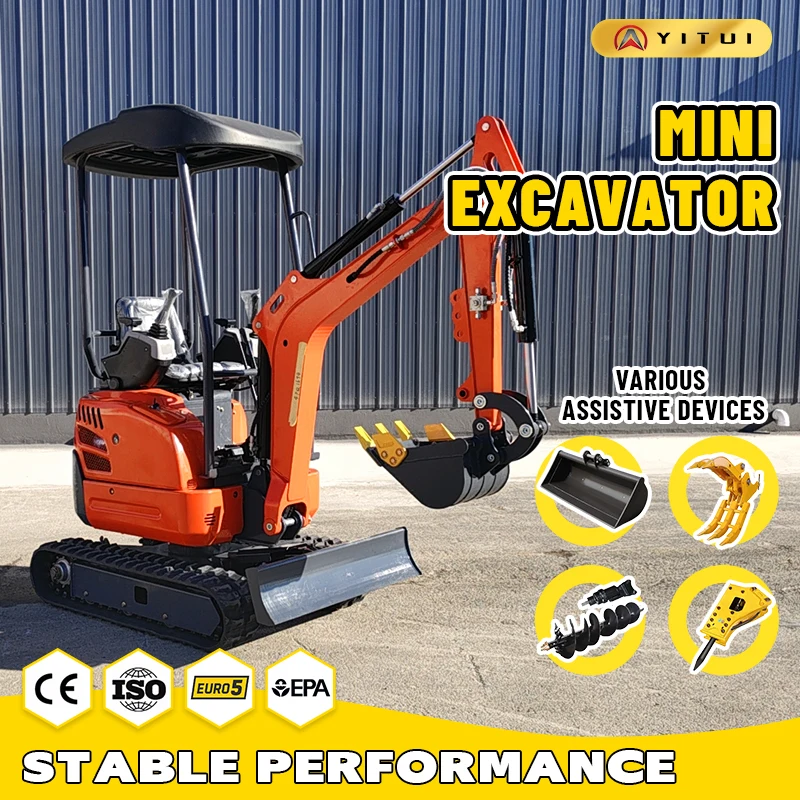 Customized High Quality Small Crawler Mini Excavator 2.0 Ton Kubota Engine Hydraulic Digging Machine for Garden & Farm