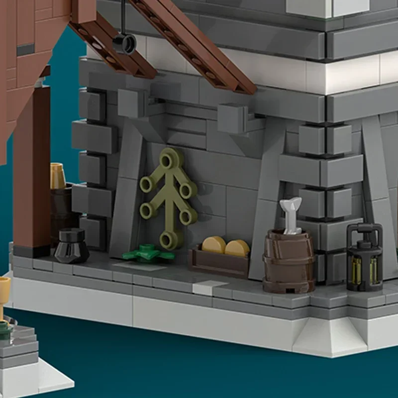 Moc Building Bricks Castle Model Flying Dutchman Fortress Technology Modular Blocks Gifts Toys For Children DIY Sets Assembly