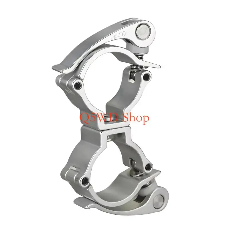 Q5WD Secure Aluminum Clamp Double Buckle Suitable for 25-30mm Stage Light Fixtures