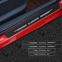 Carbon Fiber Car Sticker Car Door Trunk Protective Strip Decal For Nissan Elgrand E50 E51 E52 1996-2016 2017 2018 2019 2020