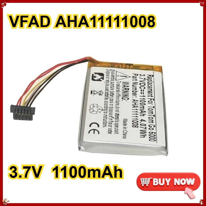VFAD AHA11111008 Аккумулятор 1100 мАч для GPS-навигаторов TomTom 4FL50 4FL60 Go 5000 5100 6000 6100 PRO TRUCK 525 GPS DVR