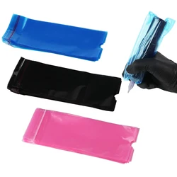 100Pcs Disposable Black/Pink/Blue Tattoo Clip Cord Sleeves Covers Bags Plastic Tattoo Machine Protection Bags Tattoo Accessories