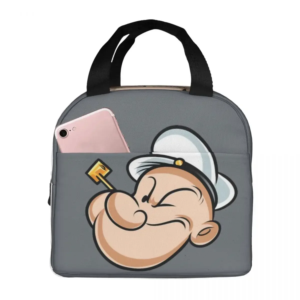 POPEYE THE SAILOR MAN Insulated Lunch Bags Portable Picnic Bags Thermal Cooler Lunch Box Lunch Tote for Woman Work Children