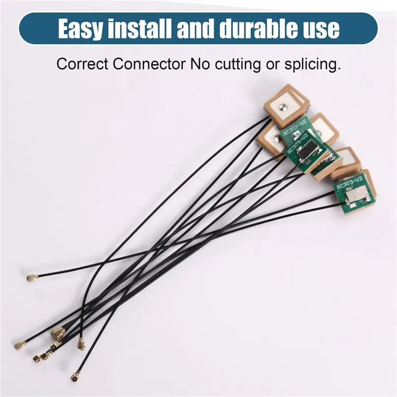 B04C-Mini GPS Antenna Active 15X15x6.5Mm 50 Ohm IPX Interface Navigation Cable For Drone For Car Tracking