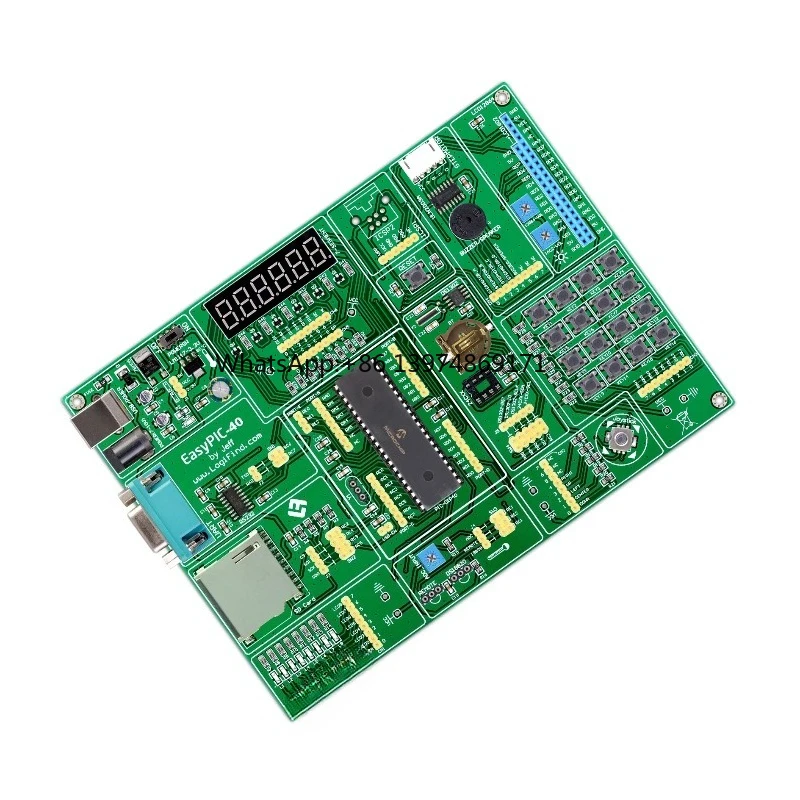 EasyPIC-40 Development Board PIC16F877A Microcontroller MCU Learning Board With Program Routines For Electronic Experiment