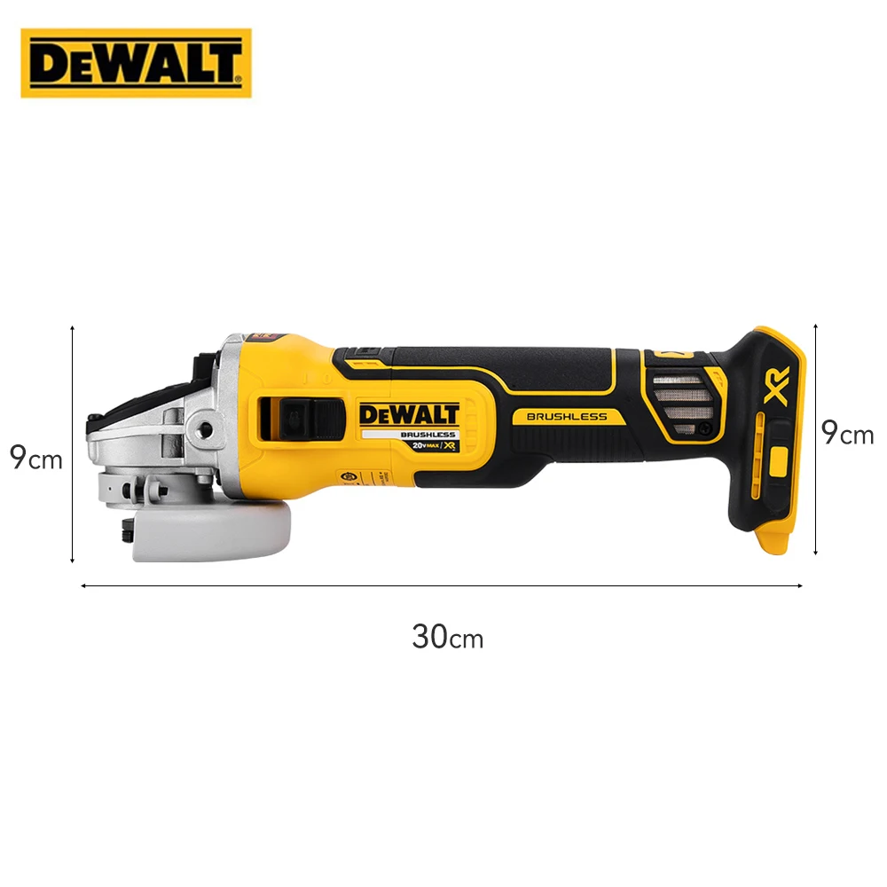 Dewalt Brushless Angle Grinder DCG405N Maglev Metal Cutting Machine 100mm Rechargeable 20V Cordless Portable Polisher Power Tool