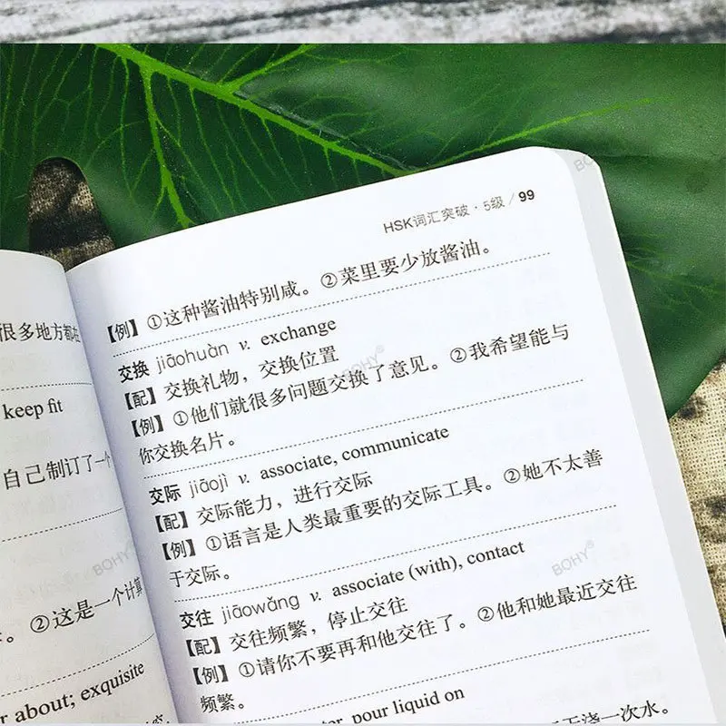 Learn Chinese HSK Vocabulary Level 1-6 Hsk Class Series Students Test Book Portable Pocket Book