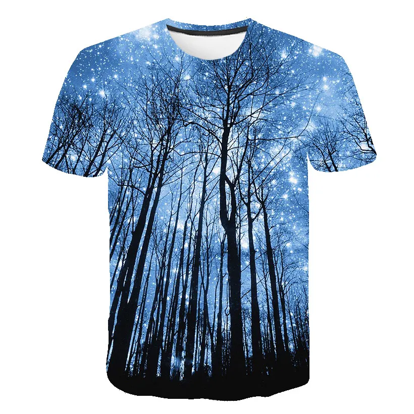 Galaxy Space 3D Print T-shirt Fashion Streetwear Men Woman O-Neck Casual T Shirts Summer Oversized Harajuku Tees Kids Funny Tops