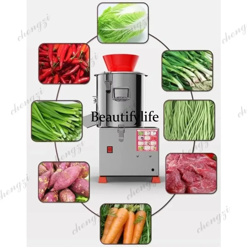Electric Vegetable Cutter Multifunctional Commercial Vegetable Crusher For Farm Breeding Chicken Feeding Household Kitchen Use