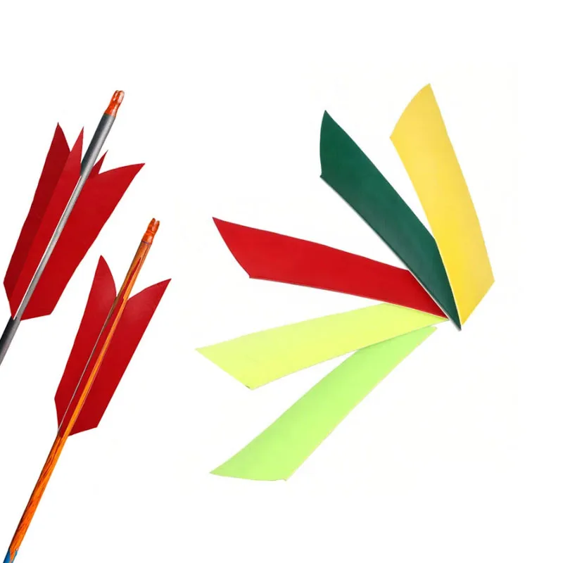 50pcs Archery Rhombic Feather 4inch Natural Feathers Turkey Feathers Arrow Fletching DIY Arrow Hunting Shooting Accessories