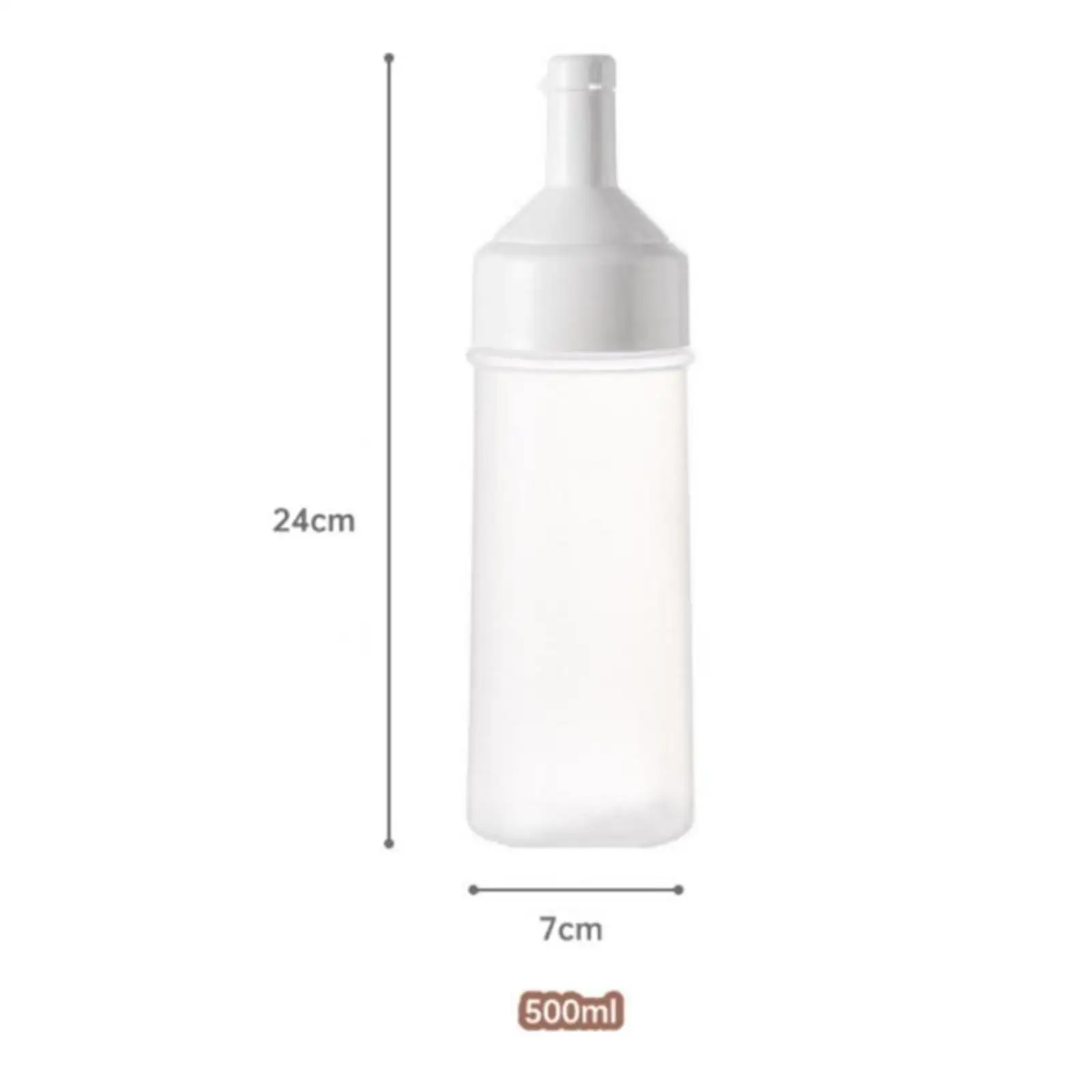 Translucent Condiment Squirt Bottle Refillable Salad Dressing Dispenser for BBQ Sauce Mustard Mayo with Tight Cap