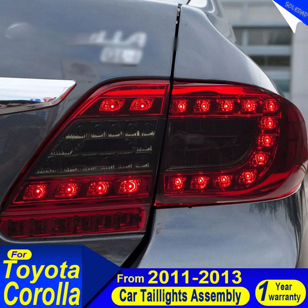 Car Tail Lamp Assembly for Toyota Corolla LED Tail Light 2011 2012 2013 Corolla Altis Rear Fog Brake Turn Signal Car Accessories