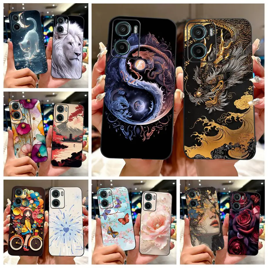 For Motorola Moto G05 4G Case MotoE15 Cool Dragon Fashion Painted Cover Soft TPU Phone Case For Motorola Moto E15 MotoG05 Fundas