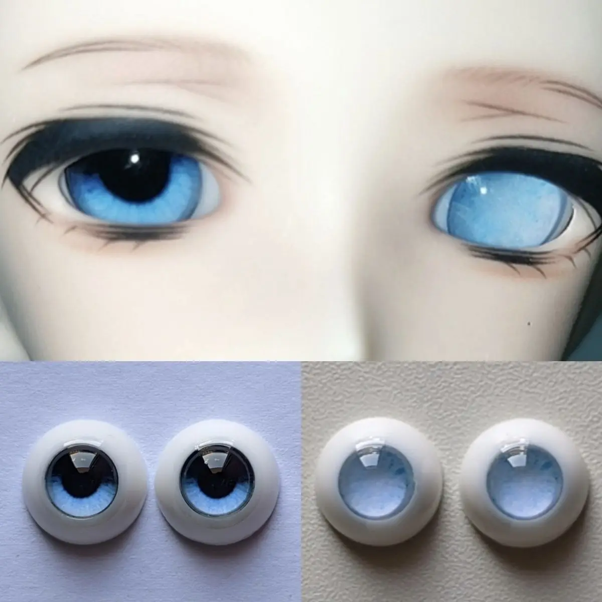 No Doll,8/10/12/14/16/18Mm Doll's Eyes for 1/3 1/4 1/6 Bjd Doll Plaster Eyeball Girl Toys Dress Up Play House Doll Accessories
