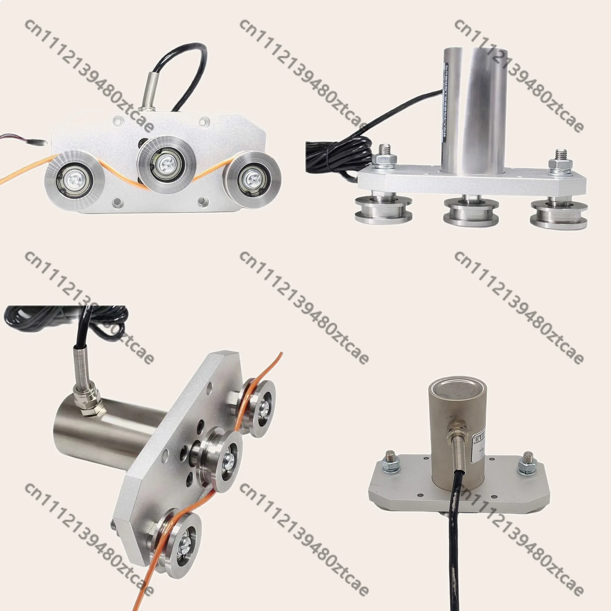 Three Pulley Tension Sensor DYZL-107 2-100KG Pull Force Transducer for Optical Fiber Yarn Wire Cable Tension Measurement