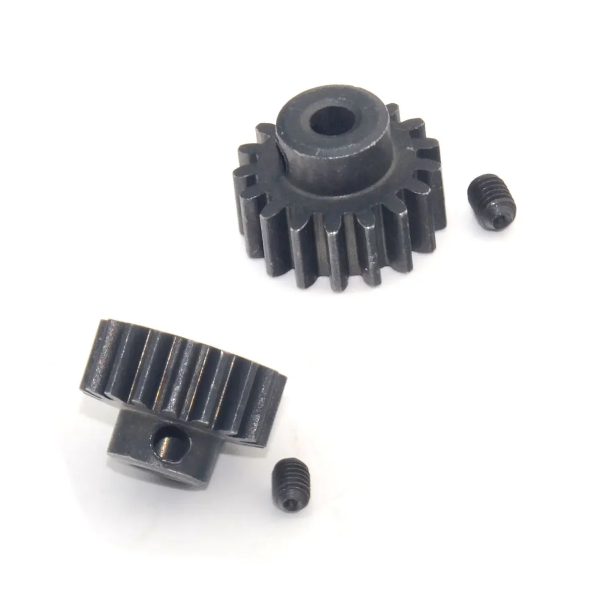 2x Metal Motor Pinion Gear 17T 0.8M Metallic Gear 3.175mm Hole For WLtoys 12428 12423 1/12 RC Car Crawler Short Course Truck