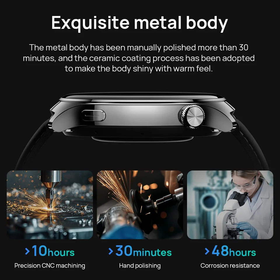 Mibro Lite3 Pro Montre Connectée – 1.32" Écran, Appels Bluetooth, GPS, 150+ Sports, 5ATM, Autonomie 15-50 Jours (Gris Kaki)