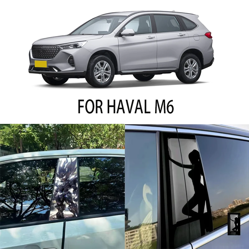 

Door Window Decoration Trims Pillar Posts Stickers Auto Styling For HAVAL M6 Car accessories