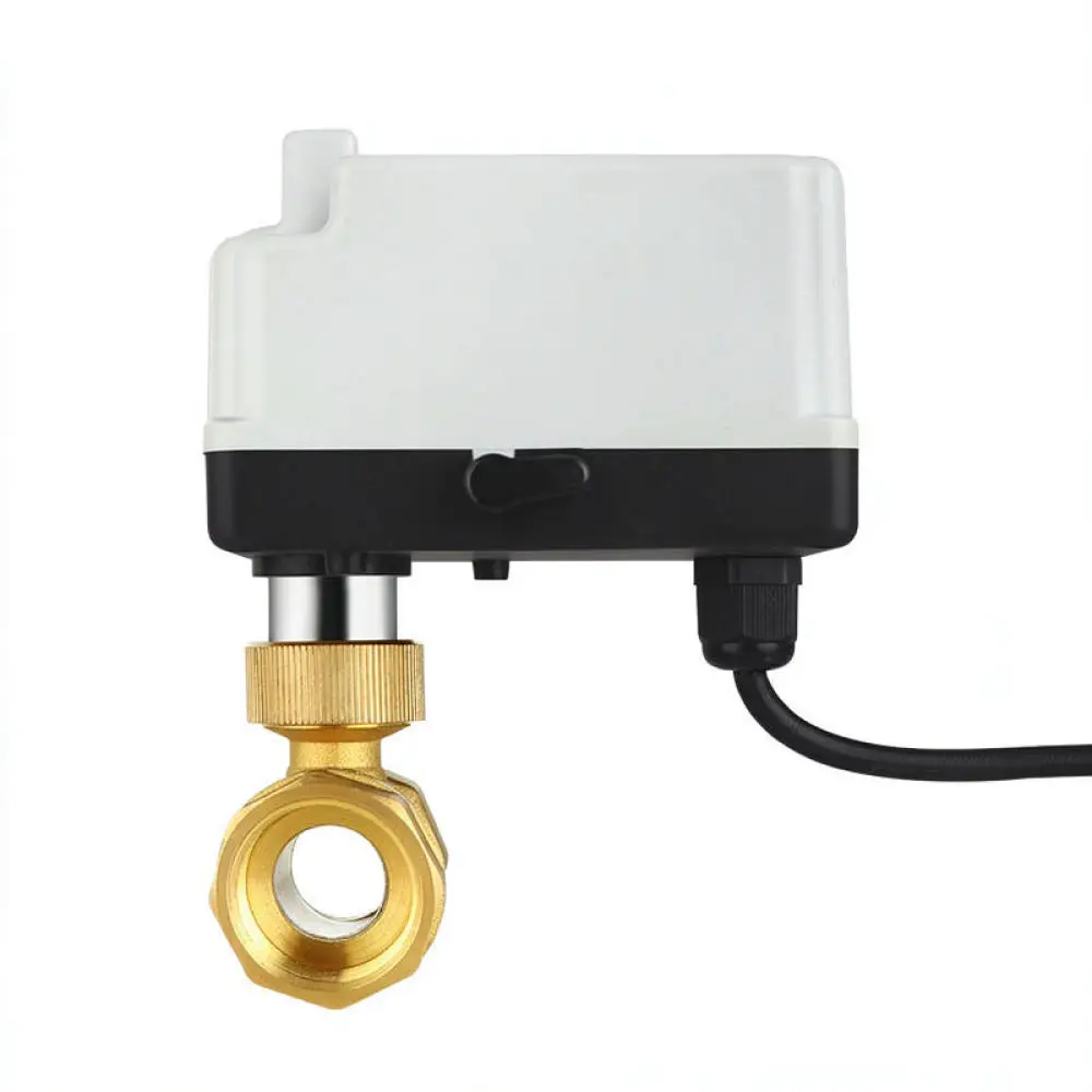 For For Kangweishen Heavy Duty Brass Motorized Valve AC220V Manual Override Flow Control System Fluid Management Hardware