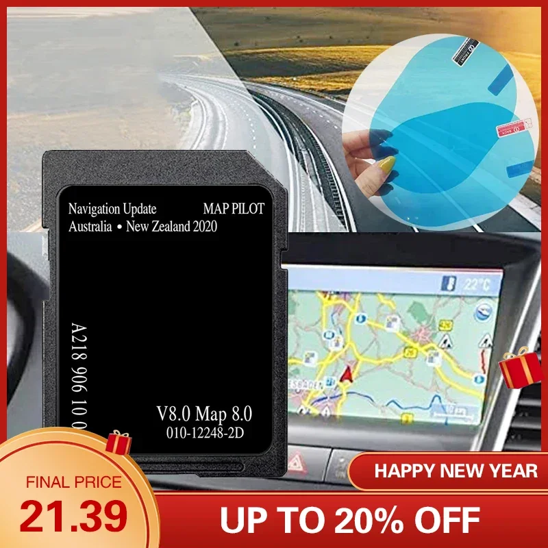 Navigation Garmin map pilot Australia New Zealand Maps 2020 for Mercedes A/B/C/CLA/CLS/E/GLA/GLC/GLE Sat Nav GPS V8 SD Card 8GB