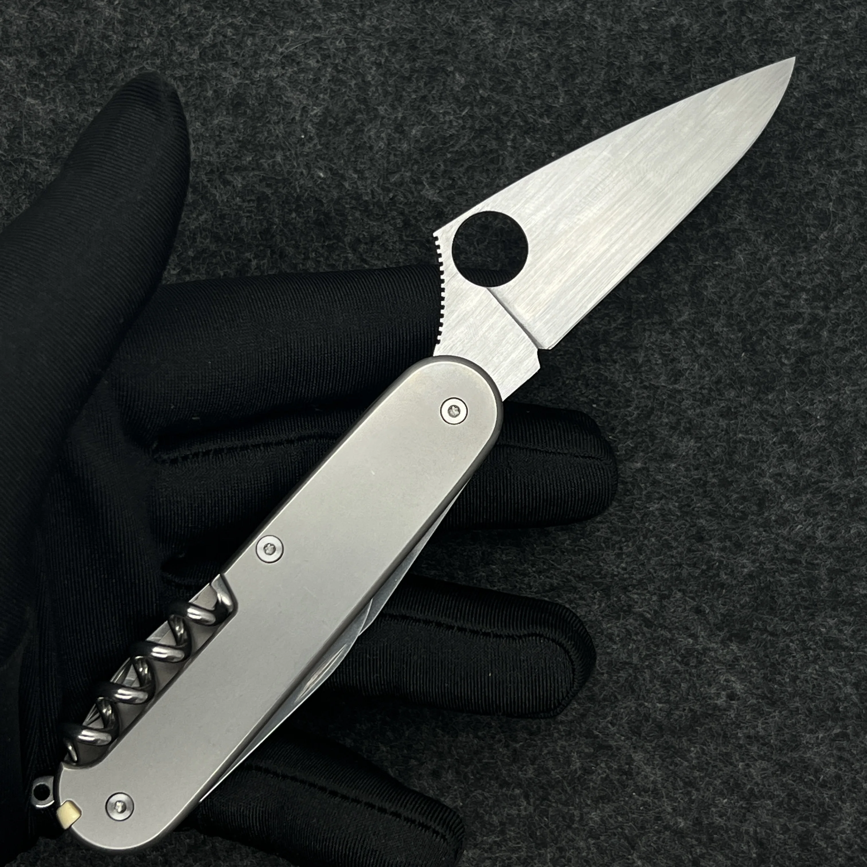 VG10 Steel Replacement Part Large Blade with Handmade For 91mm Victorinox Swiss Army Knife SAK Folding Knife DIY Accessories