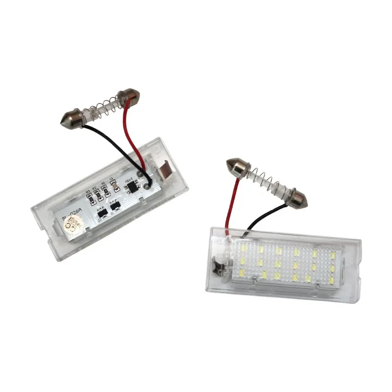 Lâmpadas de luz de matrícula de LED branco, BMW X5, E53, 2000-2006, X3, E83, 2003-2010, 2 peças