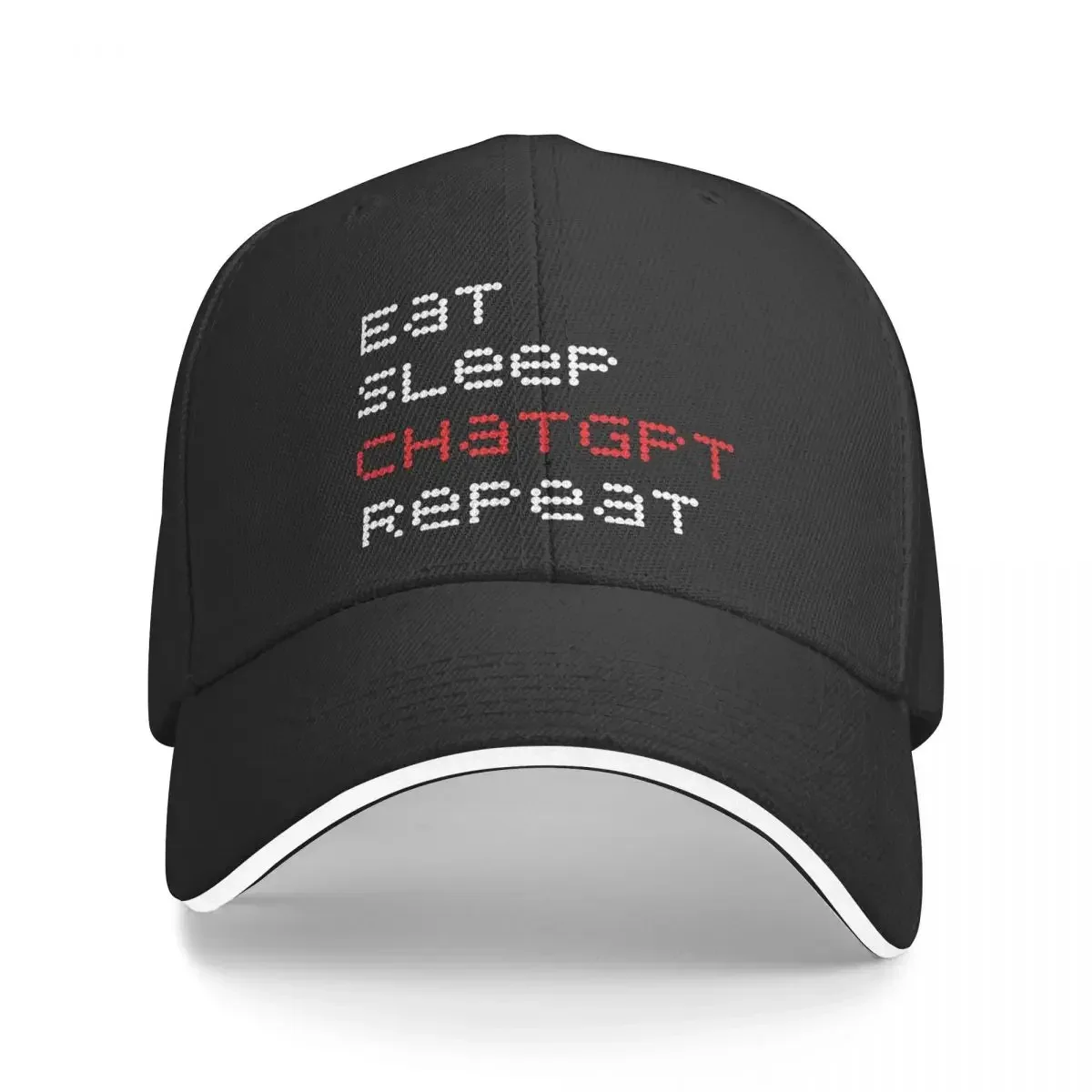 Eat Sleep ChatGPT Repeat ChatGPT Sunprotection Cap Sun Visor Hip Hop Caps Cowboy Hat Peaked Hats