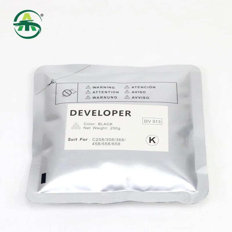 1PCS DV313 DV 313 C308 C258 Developer Powder for Konica Minolta Bizhub C308 C368 C458 C558 C658 C 258 308 368 458 558 CMYK