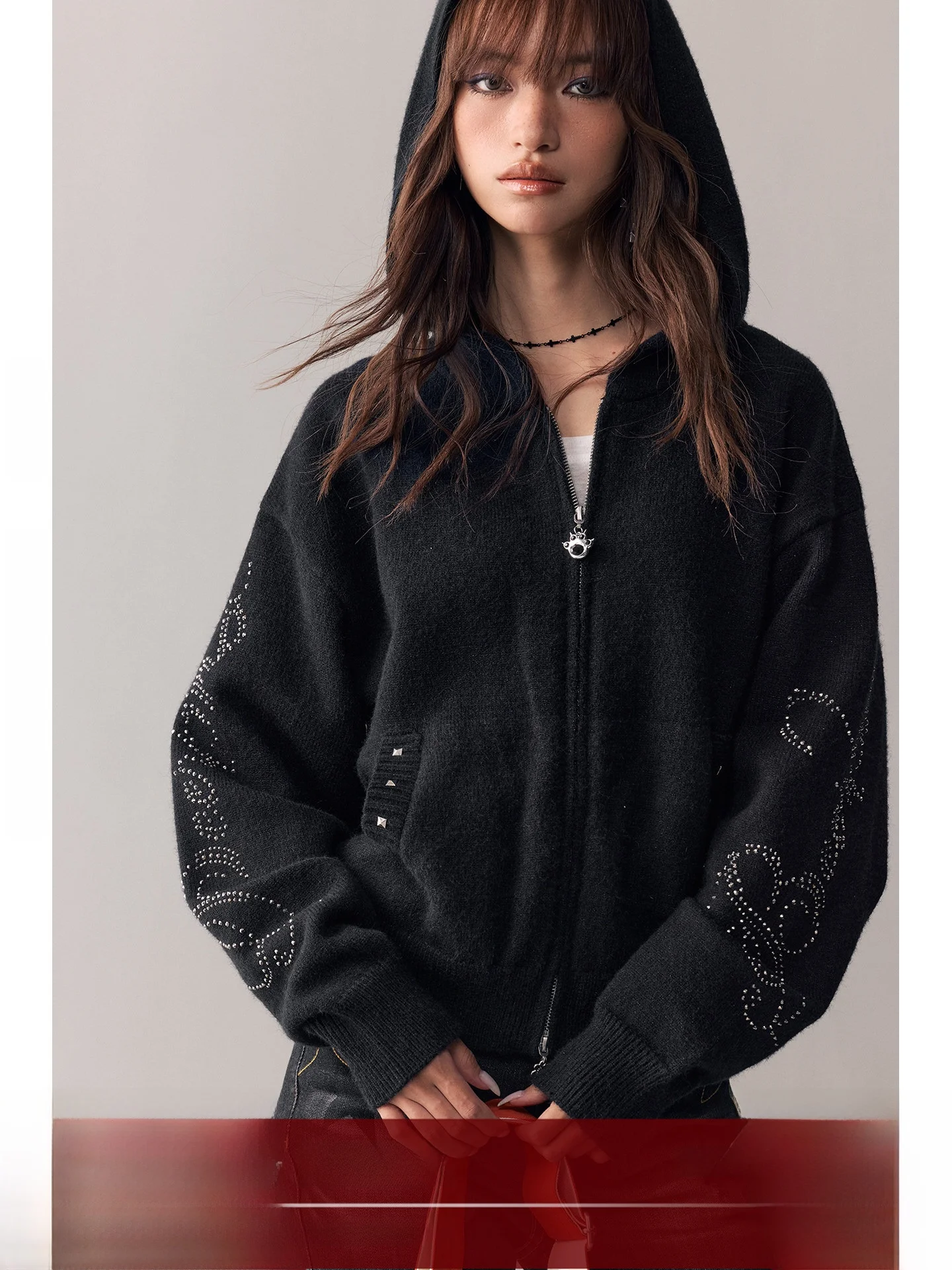 

Женский свободный кардиган BeerBro Vintage Sound Wave из пушистой мягкой пряжи с пайетками и блестящей нитью, повседневный, с открытым передом