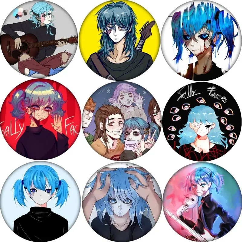 

Игра Салли лицо аниме брошь значок мультфильм булавки DIY украшения лацкан рюкзак аксессуары для одежды булавка