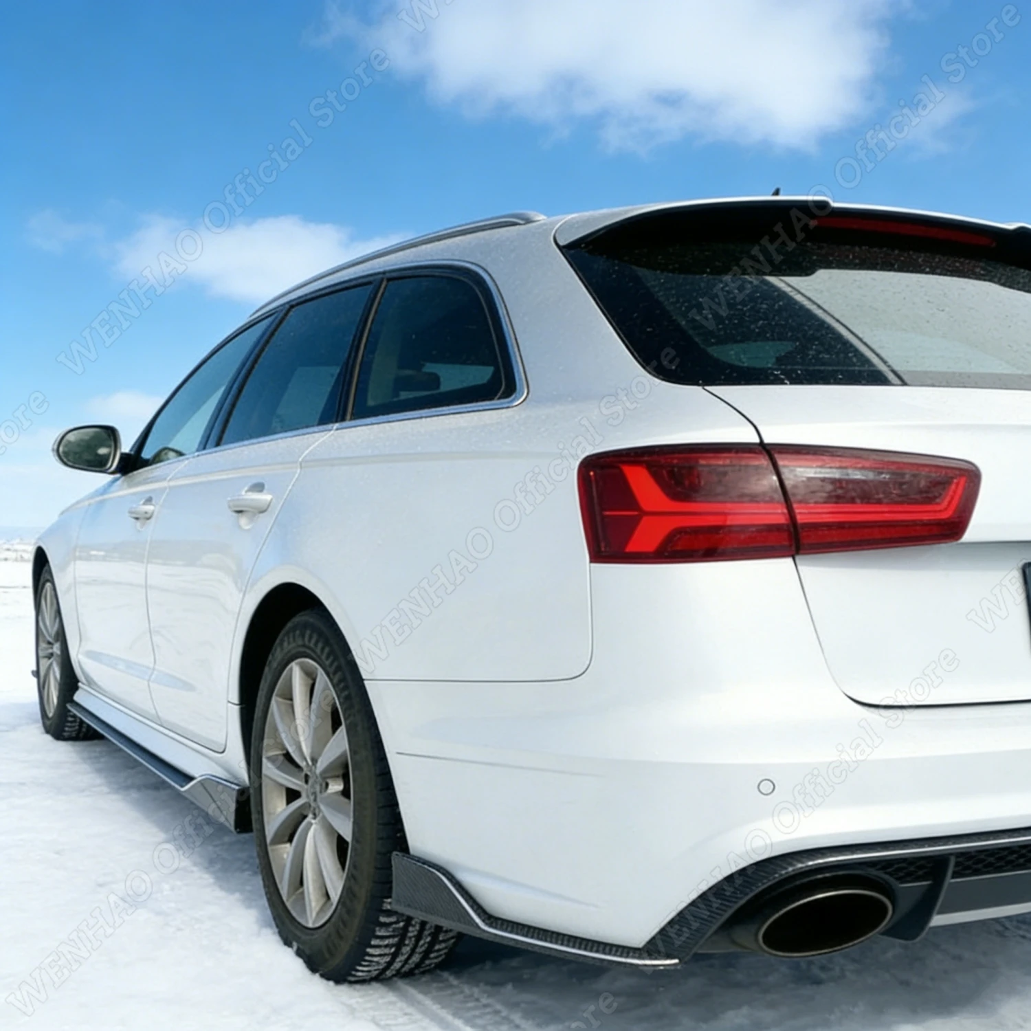 

Gloss Black Car Side Skirts For Audi A6 S6 RS6 C7 2.0 2.8 3.0 TFSI TDI FSI Sedan/Avant 2011-2018 Tuning Side Splitters Bodykits