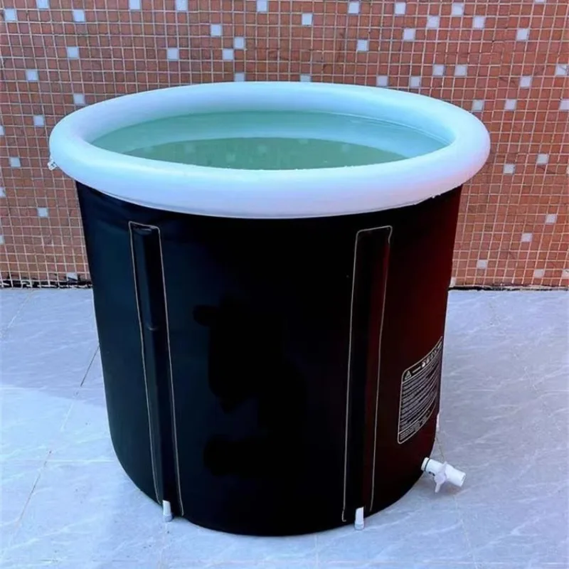 Home Fitness Recovery and Travel Use Bath Tub Foldable Ice Bath Tub for Adults Portable Massage Spa Soaking Bath Tub Bathtub