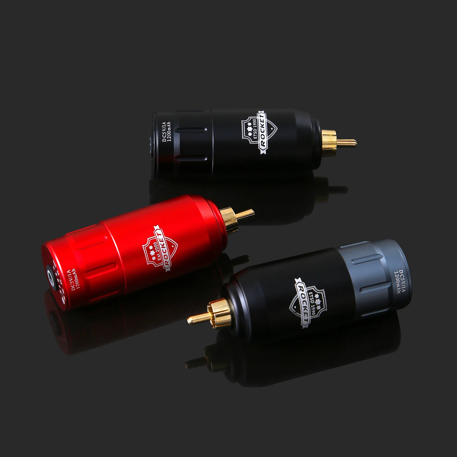 1300mAh Rocket Tattoo Pen Battery Type-C Wirseless Power Supply RCA Connector for Permanent Tattoo Artist Body Art Supplies Tool