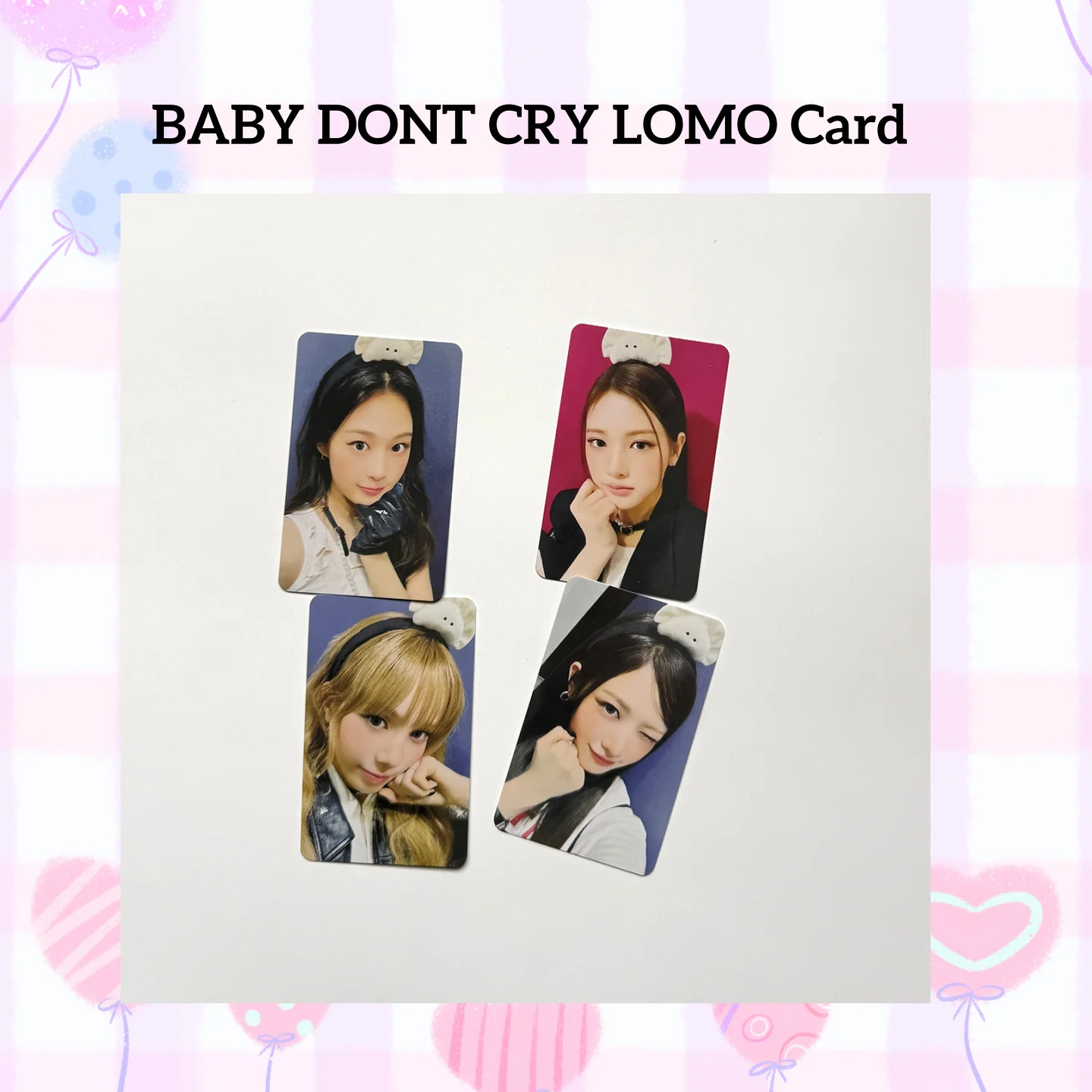 Baby DONT Cry Character Props AFTER CRY Photocards High Quality INS Style Double Sides Printing LOMO Card Yihyun Kumi Beni Gifts