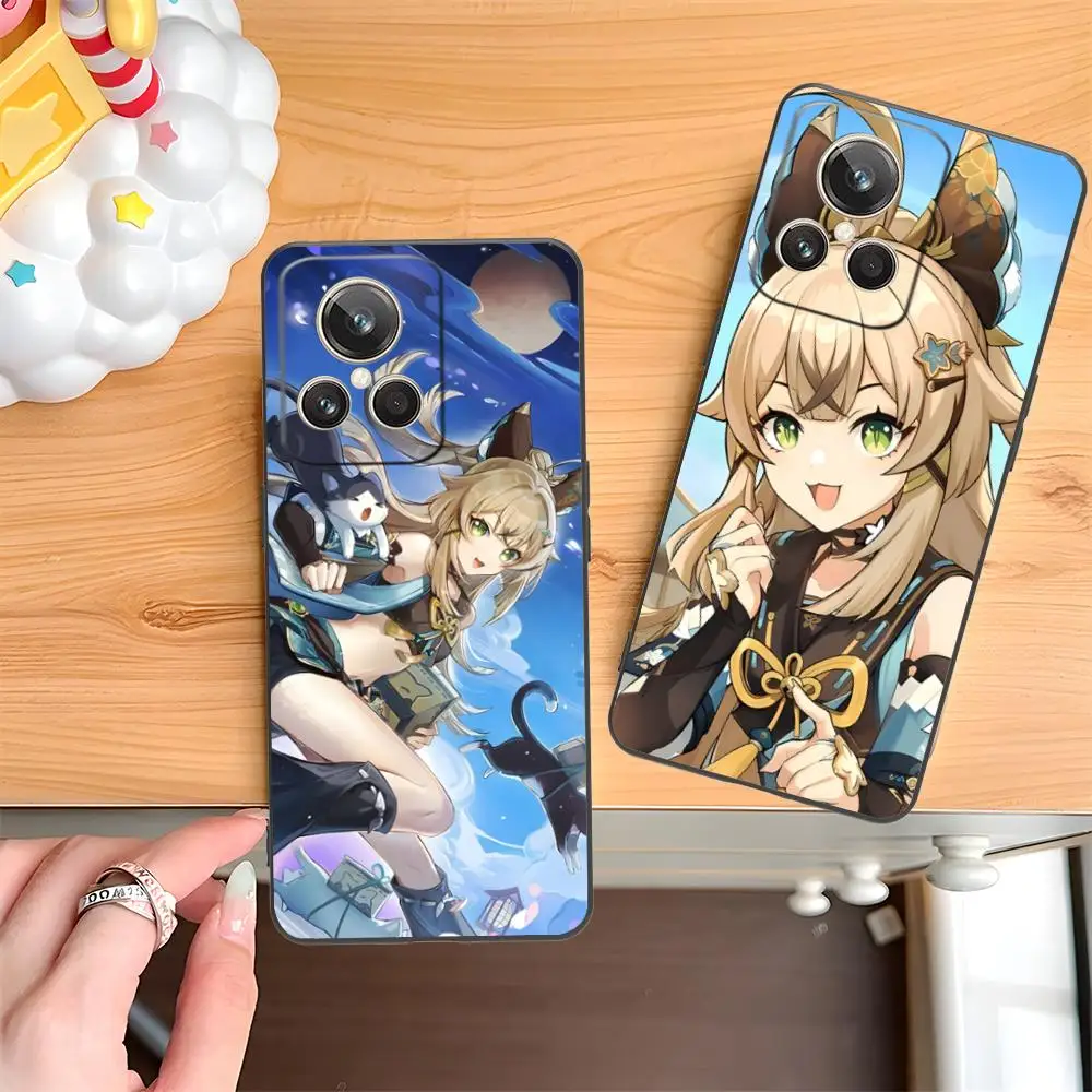 

Game GI Kirara Mobile Phone Case for Realme GT 8 Neo Pro C75 73 71 C67 65 C55 53 C35 31 C20 15 Colorful Printing Cover Pretty