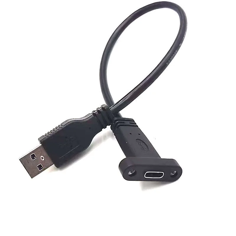 ADT-Link USB 3.0 AM TO CF Type-c Female Data Cable USB 3.0 with Screw Hole High-speed Transmission Data Extension Cable 5G