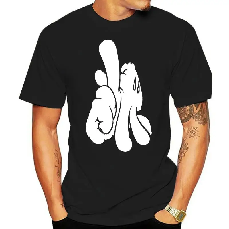 Dissizit! Mens Black Crusty LA Hands Los Angeles Compton Graffiti Soft T-Shirt