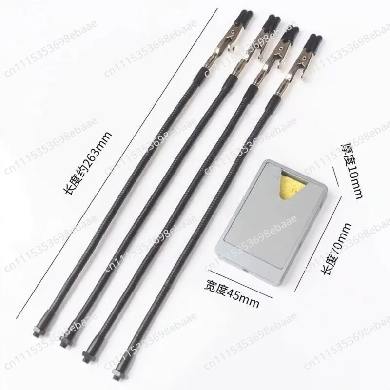 4In1 Soldering Iron Stand Station Tool with Helping Hands Clips Magnifier for TS101 TS80P RGS65 Work Holder
