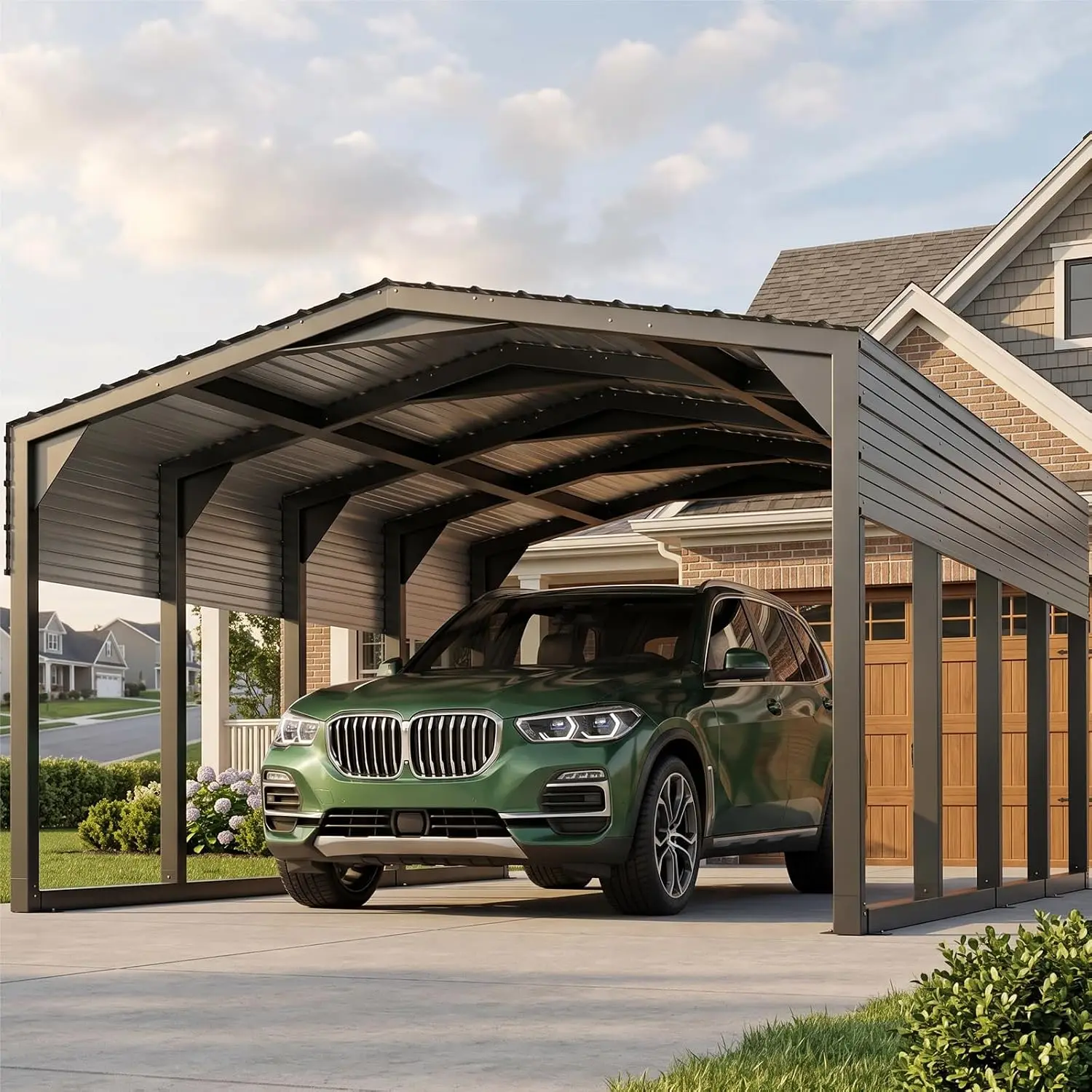 12x20FT Metal Carport Heavy Duty, 2