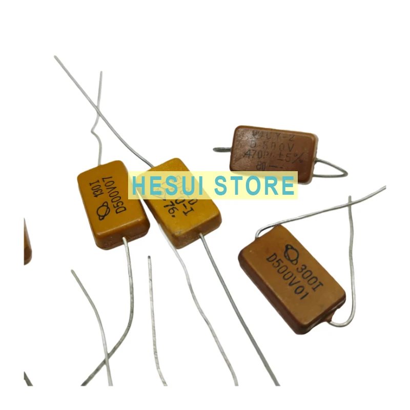 Radio equipment CY-2 silver mica 500V mica capacitor capacity horizontal capacitor bile machine tuning compensation capacitor