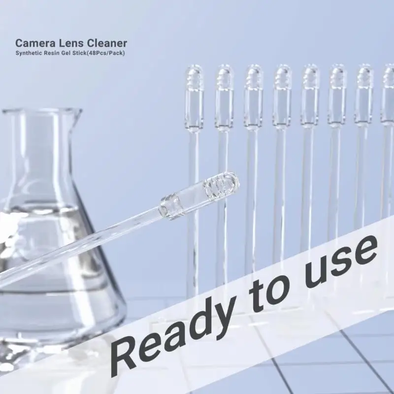 E8BA 48pcs Handykamera -Objektivreiniger Synthetischer Harzstäbchen Staubfingerabdruck Telefon Kamera