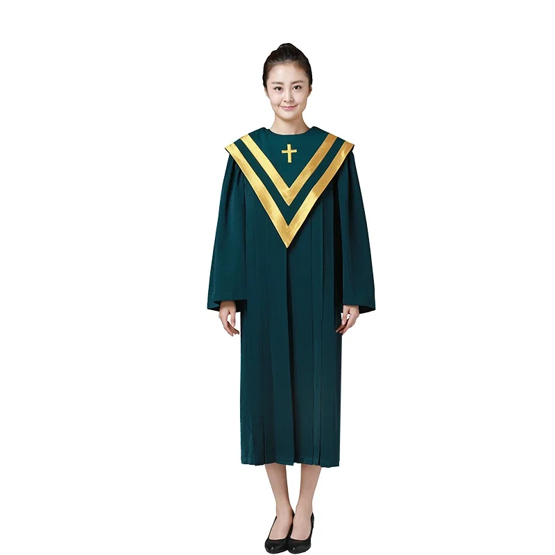 

Choir Dresses Ladies Mens Priest Gown Preachers Church Graduation Sabbath Anthem Party Outfit Church Costume 3 Color Choir Robe